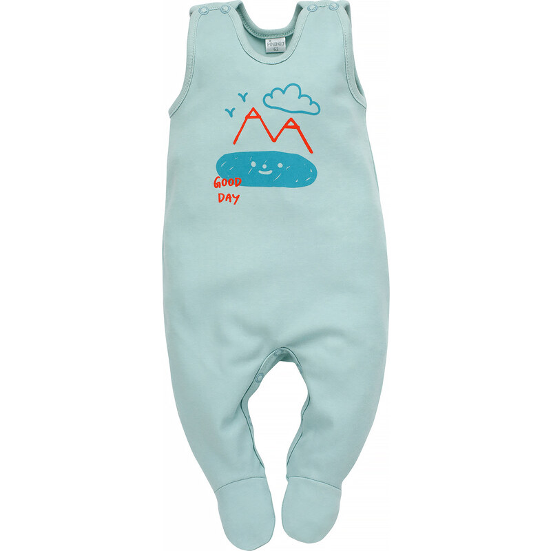 Pinokio Kids's Orange Flip Sleepsuit