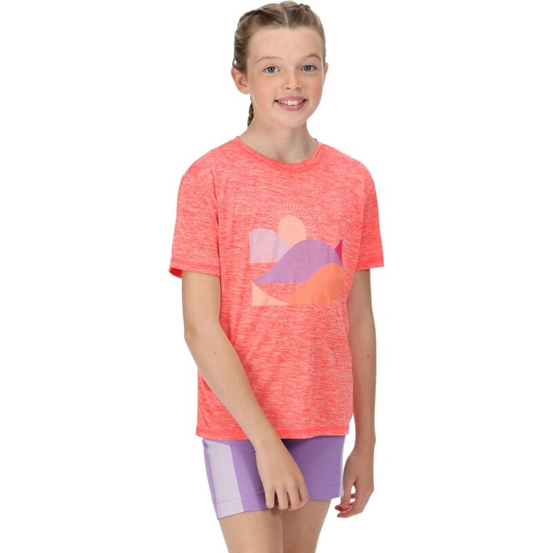 Dětské funkční tričko Regatta ALVARADO VI světle korálová