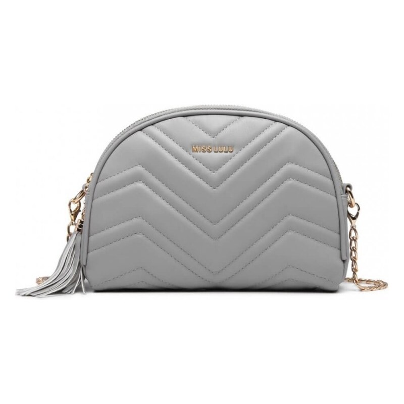 Miss Lulu crossbody kabelka šedá 2236