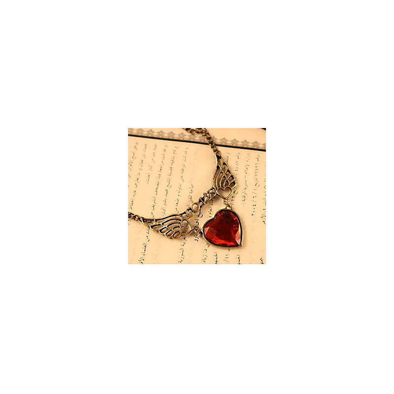 LightInTheBox Women's Vintage Heart Wing Necklace