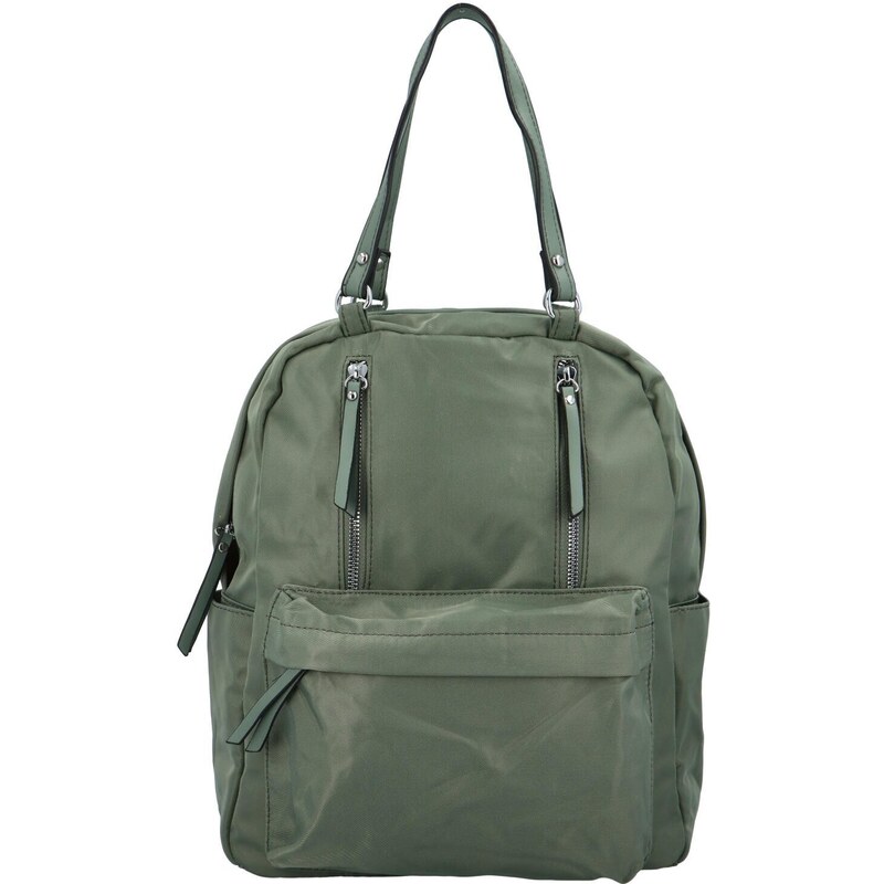 Turbo bags Moderní dámský látkový kabelko batoh Anita, zelená