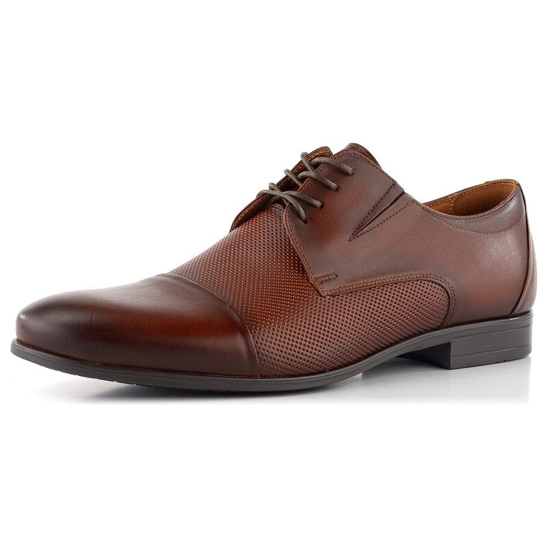 Barton elegantní hnědé polobotky M23100