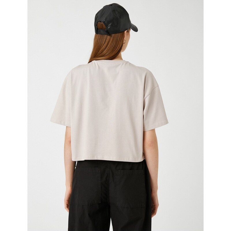 Koton Crop T-Shirt Short Sleeve Relax Fit