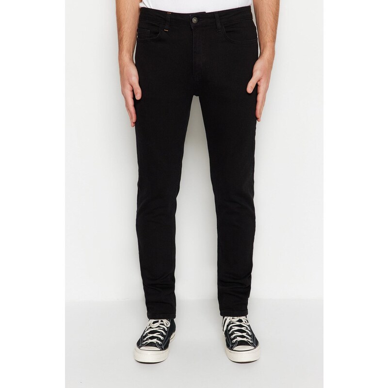 Trendyol Black Premium Regular Fit Flexible Fabric Jeans Denim Trousers
