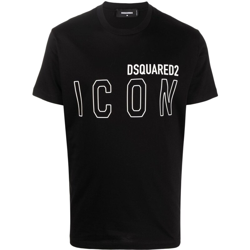 DSQUARED2 Icon Outline Black tričko