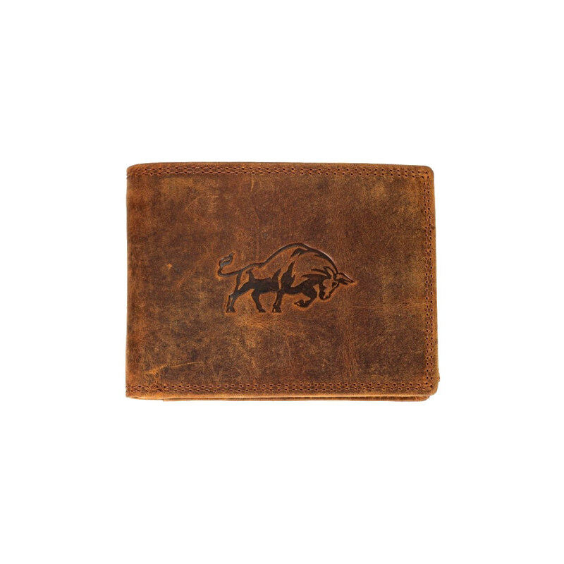 Kožená peněženka býk brown