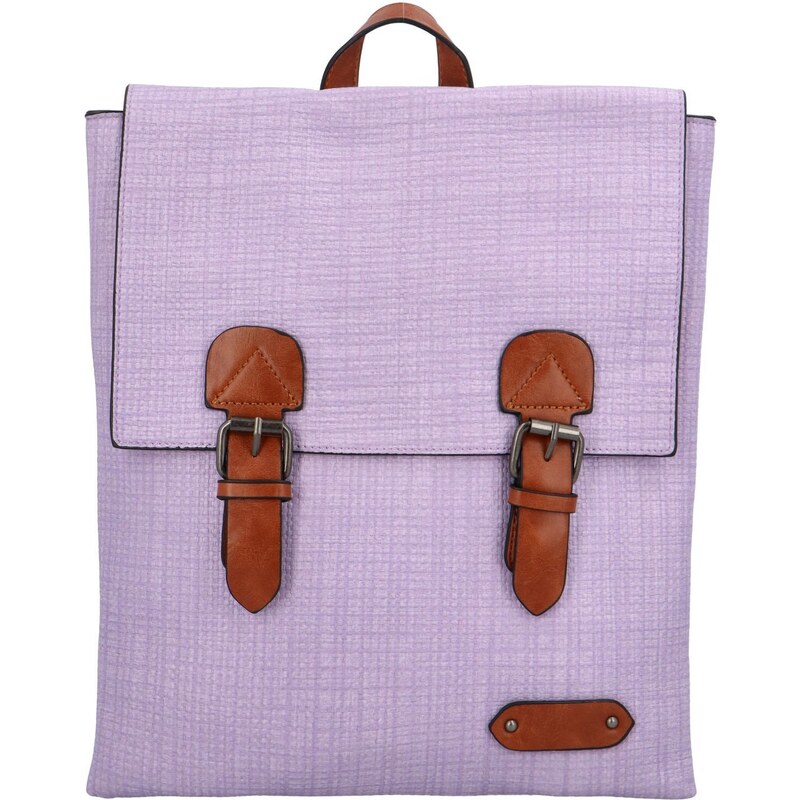 Turbo bags Trendový dámský koženkový batoh Nava, světle fialový 80256040