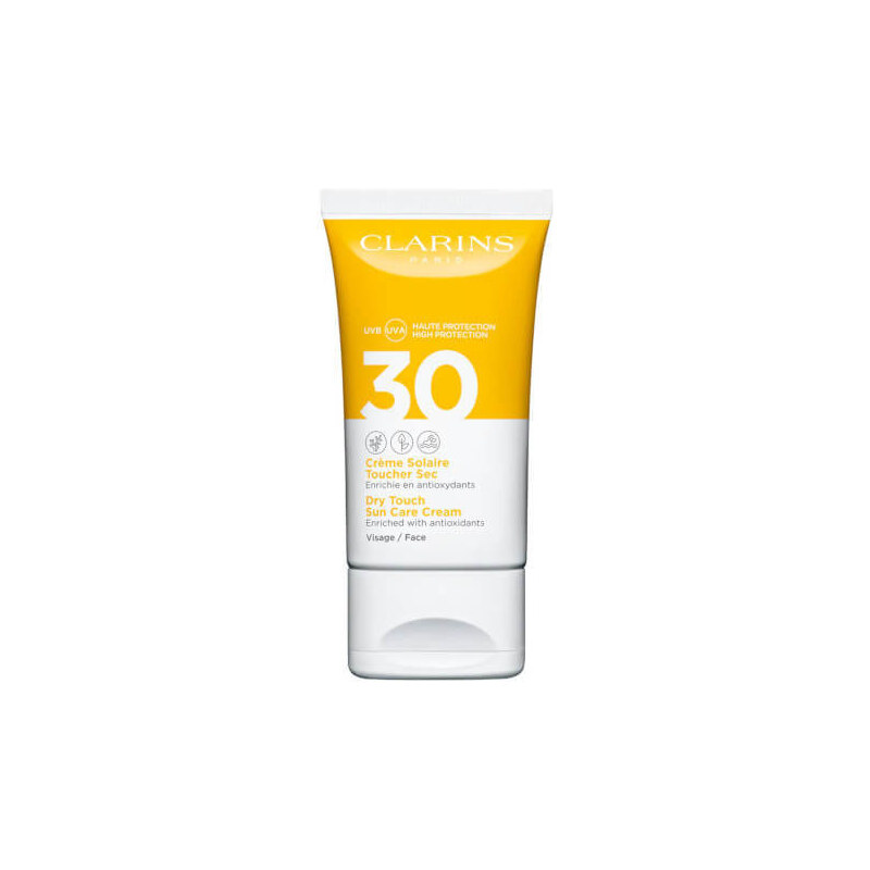 Clarins Zmatňující pleťový krém na opalování SPF 30 (Dry Touch Sun Care Cream) 50 ml