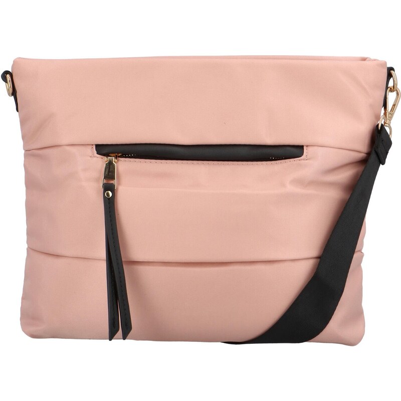 Turbo bags Trendová dámská látková crossbody Rosa, růžová 80259874