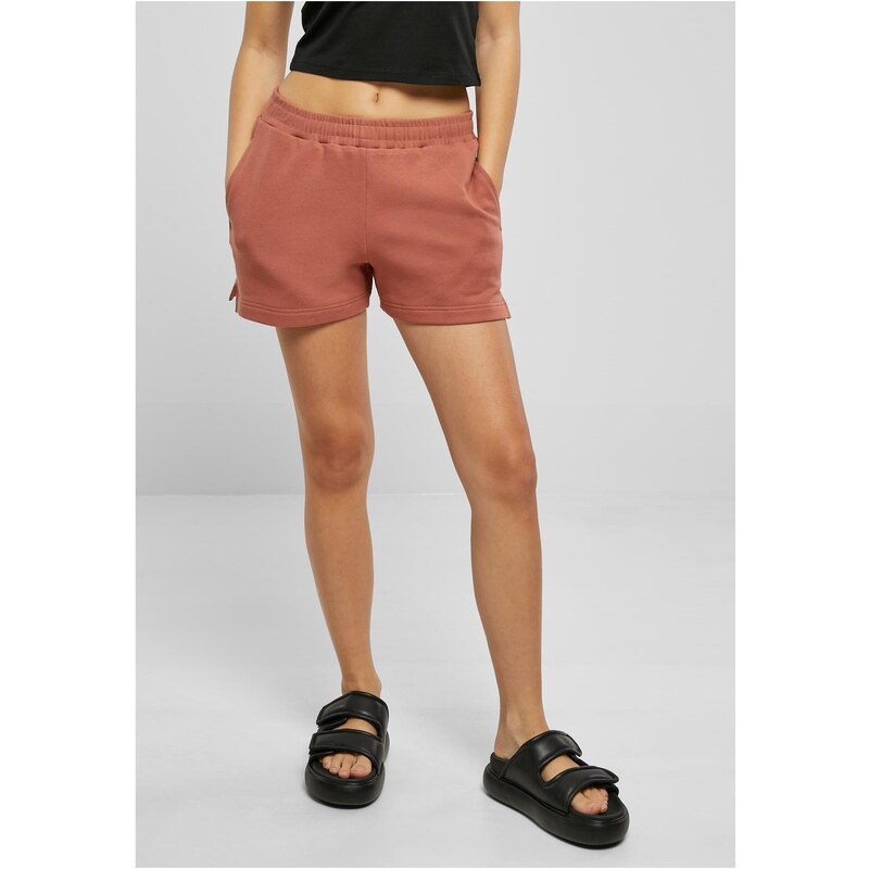 Urban Classics Dámské bio froté šortky z terakoty 107071769