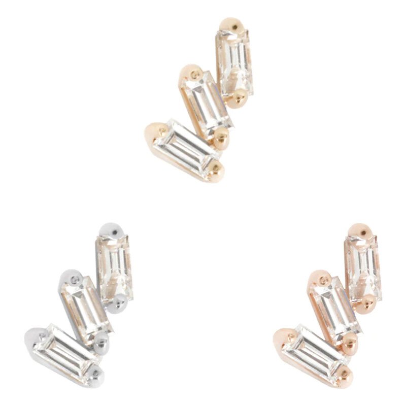 Buddha jewelry Bezzávitová koncovka piercingu Staxx ze 14 kt