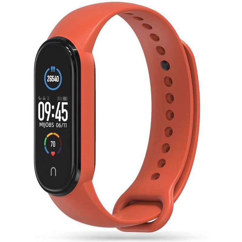 Tel Protect Náhradní řemínek pro Xiaomi Mi Band 5/Mi Band 6/Mi Band 6 NFC/Mi Band 7 Oranžová