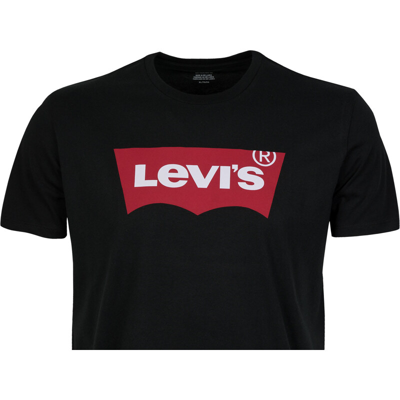 Levi's Černé tričko Levi´s s velkým logem
