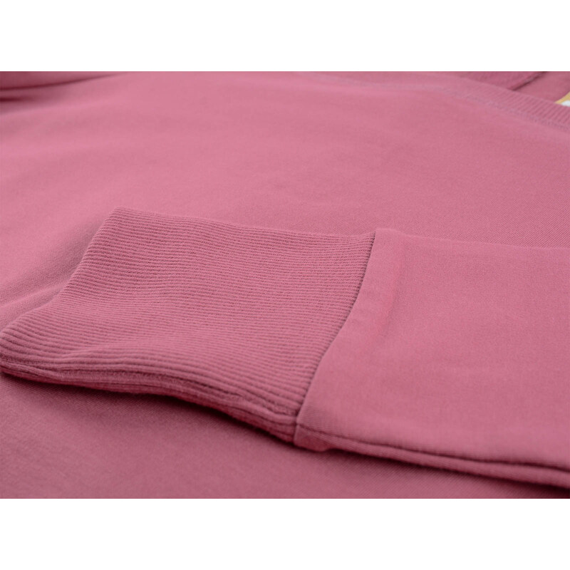 MET Jeans Růžová mikina se zipem na zádech Met