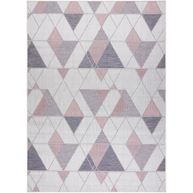 Dywany Łuszczów AKCE: 200x290 cm Kusový koberec Sion Sisal Triangles 3006 ecru/pink – na ven i na doma - 200x290 cm
