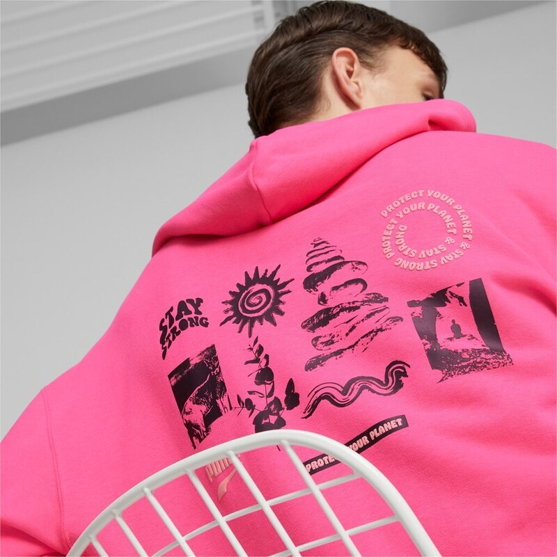 Puma DOWNTOWN Graphic Hoodie pink