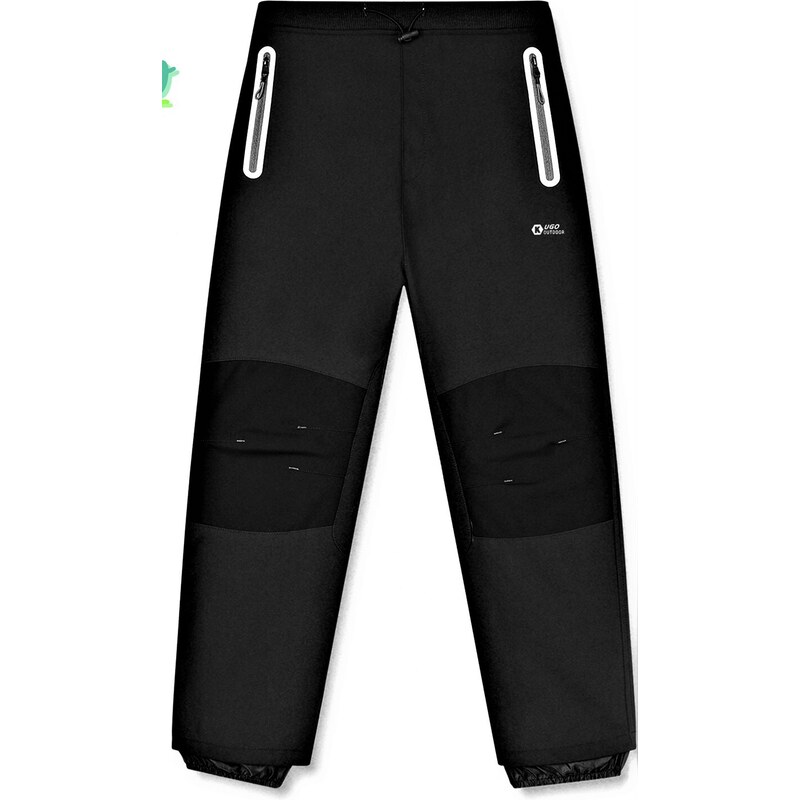 KUGO-Dívčí letní softshellové kalhoty černé