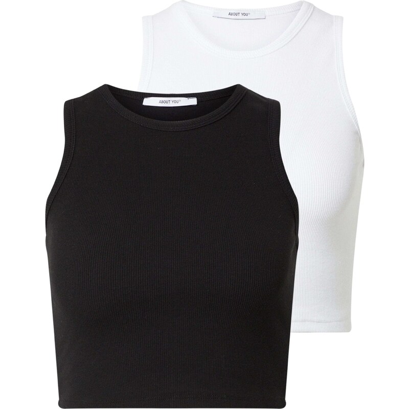 ABOUT YOU Top Dita černá / bílá 80314797