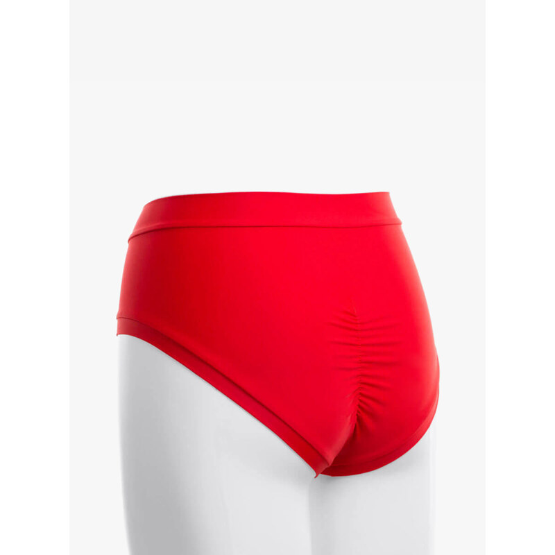 BHiStyle Sportovní kalhotky s vyšším pasem - red