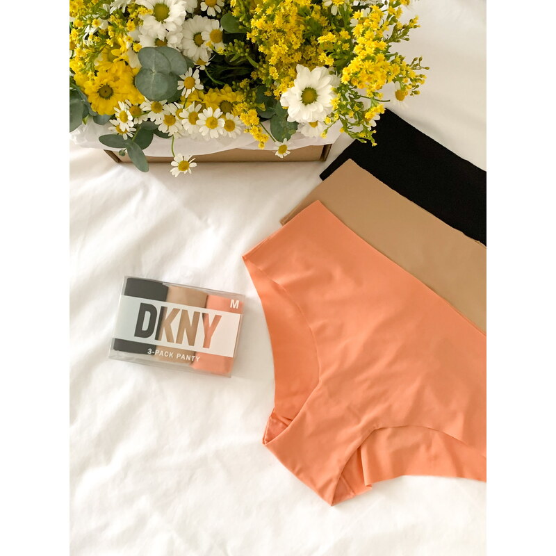 DKNY Litewear 3-balení kalhotek - guawa