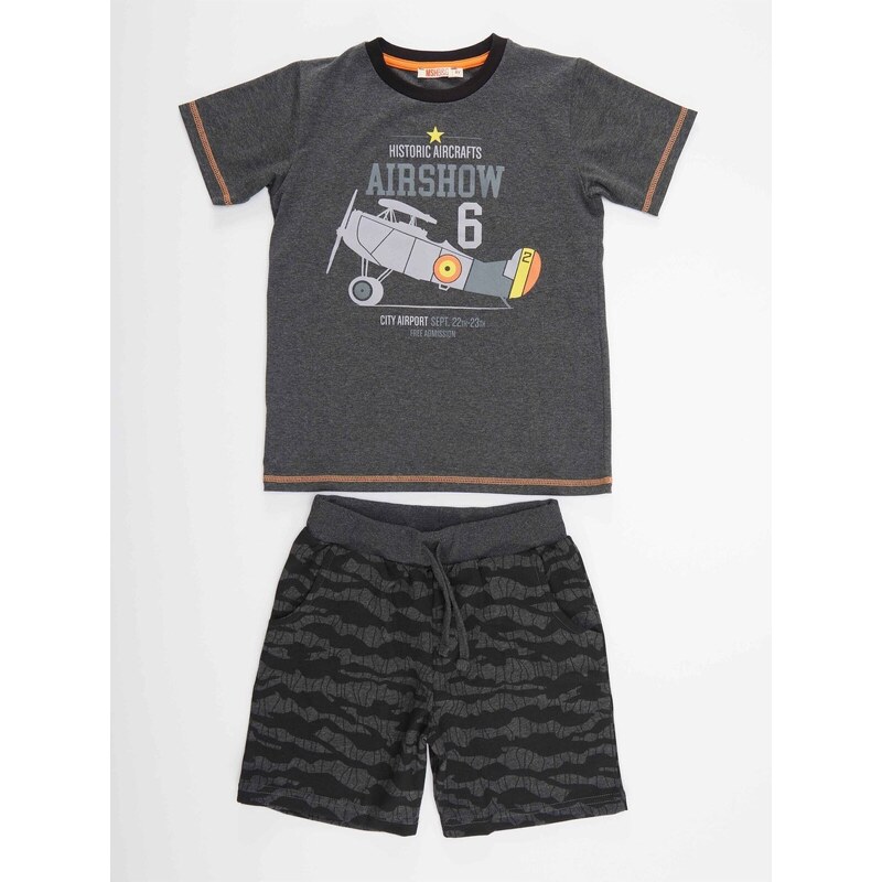 mshb&g Airplane Boy T-shirt Shorts Set