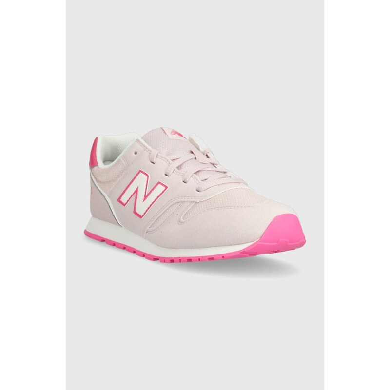 Dětské sneakers boty New Balance NBYC373 růžová barva