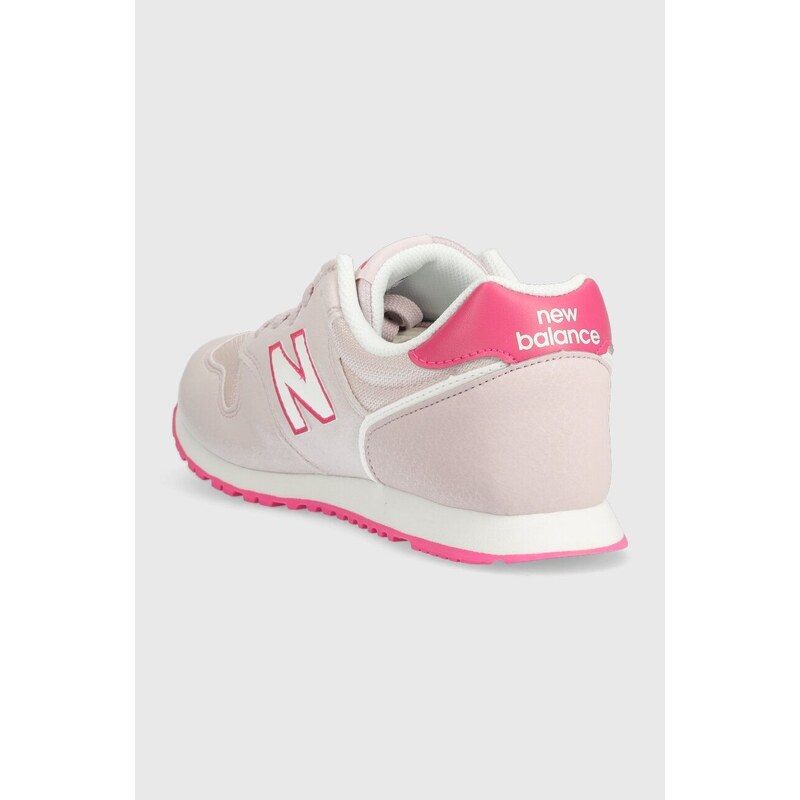 Dětské sneakers boty New Balance NBYC373 růžová barva