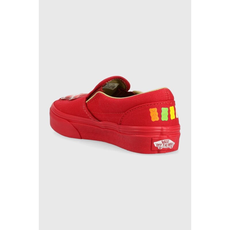 Dětské tenisky Vans Classic Slip-On HARIBO HARB GOLD červená barva