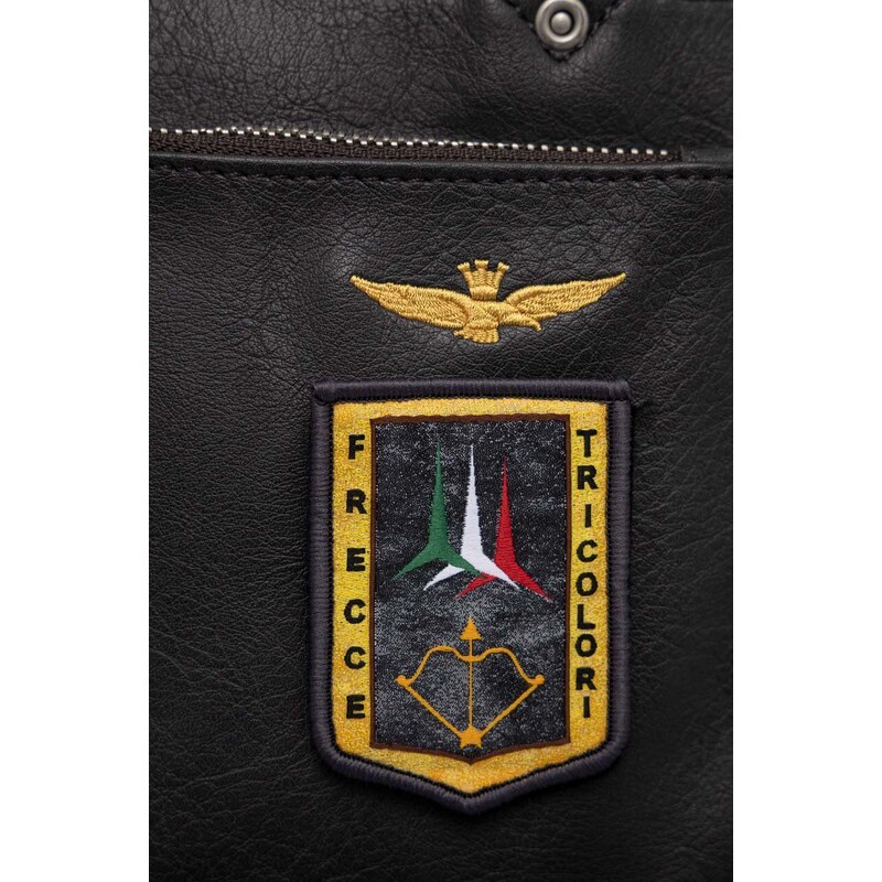 Batoh Aeronautica Militare pánský, šedá barva, velký, hladký