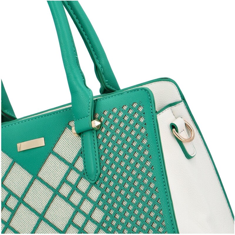 Dámská kabelka přes rameno tyrkysově zelená - Maria C Remini zelená