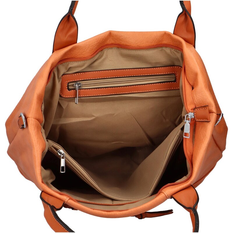Dámská kabelka přes rameno oranžová - Maria C Alesiana oranžová