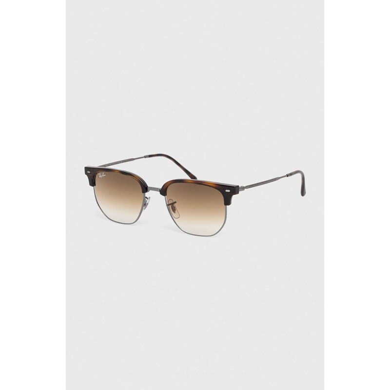 Sluneční brýle Ray-Ban NEW CLUBMASTER hnědá barva, 0RB4416