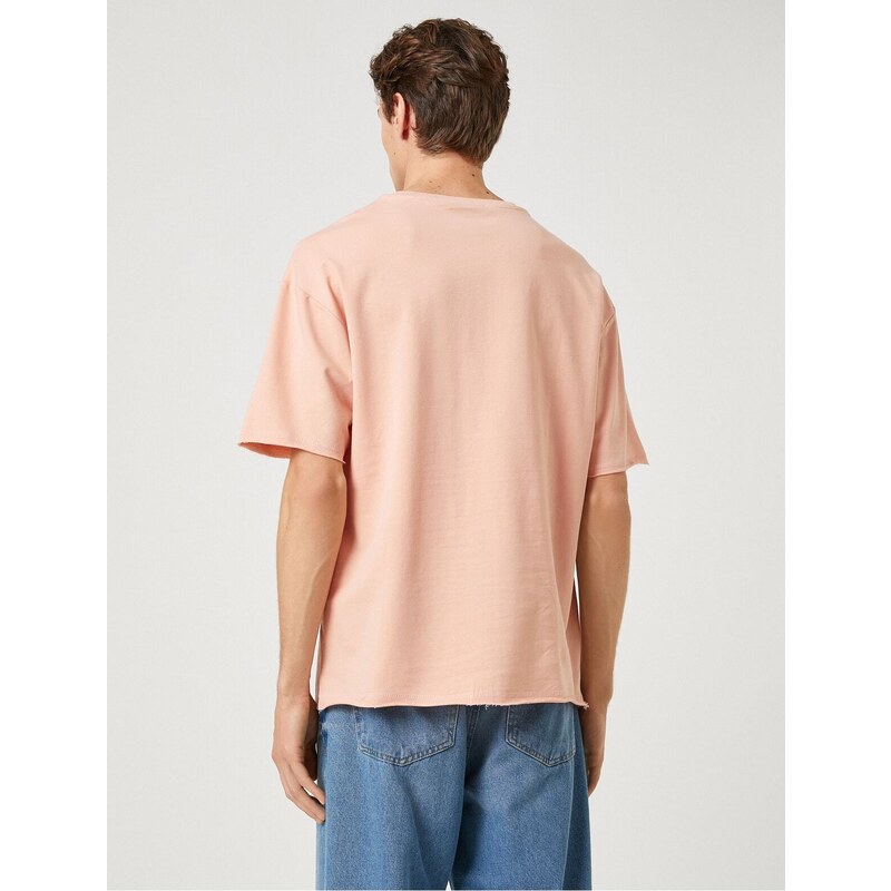 Koton Basic Oversize Tričko Crew Neck Krátký rukáv