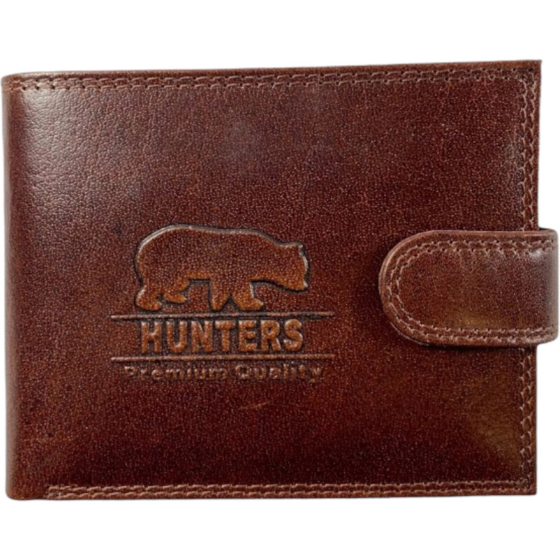 Hunters kožená peněženka hnědá KHT350L