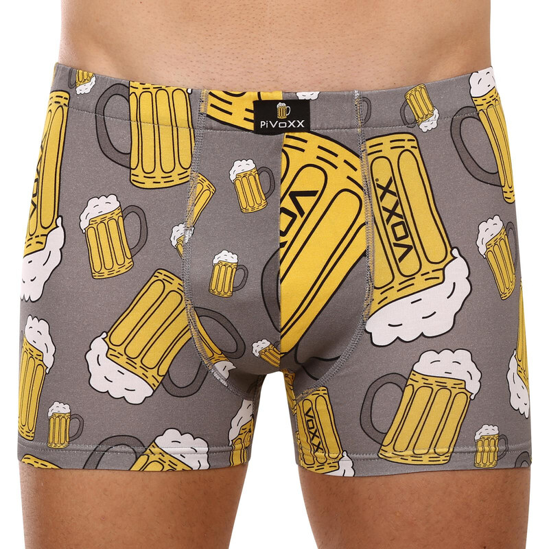 Pánské boxerky VoXX vícebarevné (Kevin-pivo/velké šedé) 63349762
