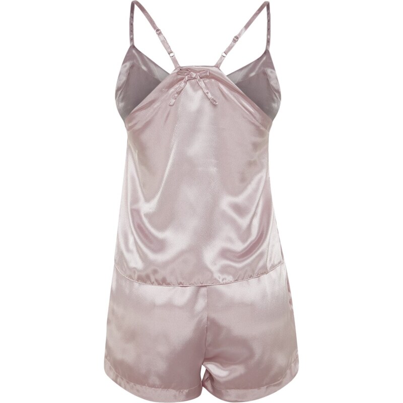 Trendyol Satin Woven Pajama Set with Powder Back Detail