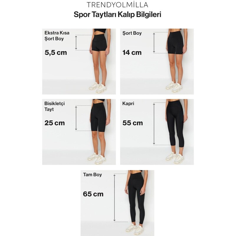 Trendyol Dark Plum Recovery Knitted Sports Shorts Leggings