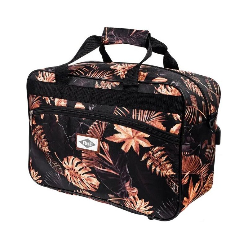 Rogal Béžovo-černá příruční taška do letadla Tropical - vel. M 107658820
