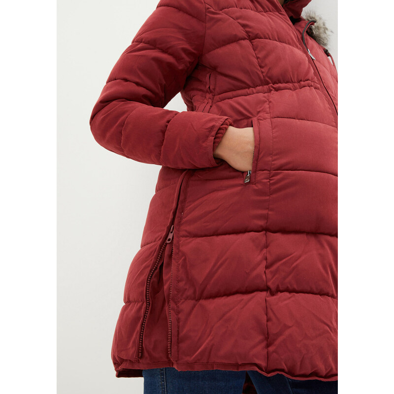 bonprix Těhotenská/nosící bunda, prošívaná Červená