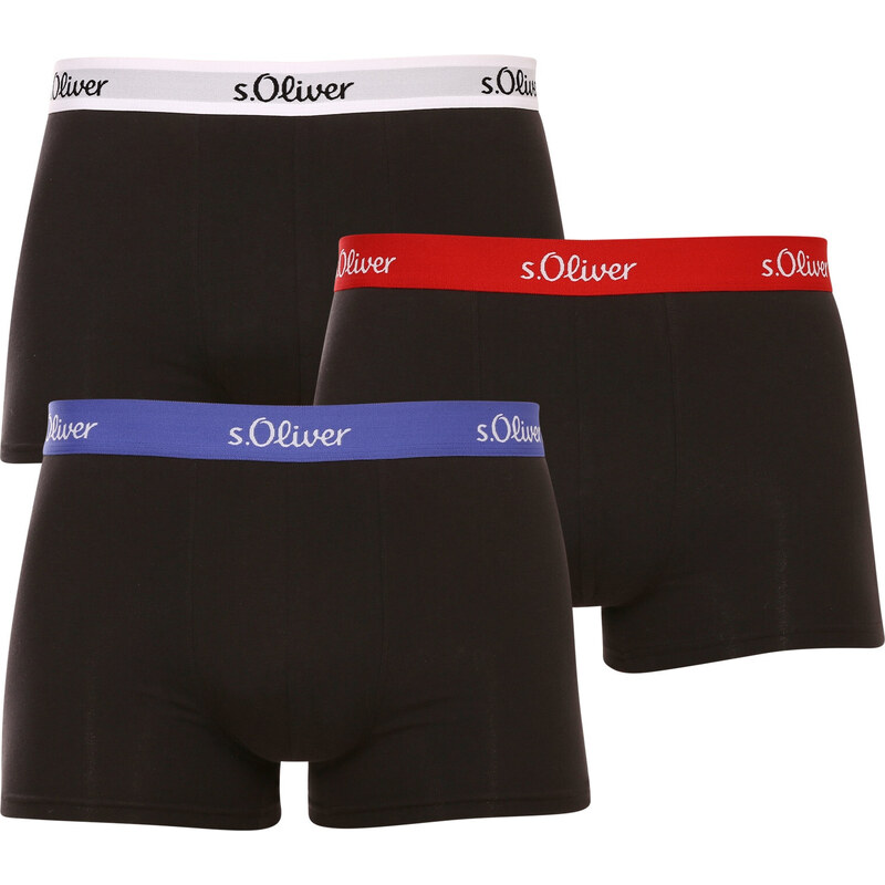 3PACK pánské boxerky S.Oliver černé (JH-34B-45972549)