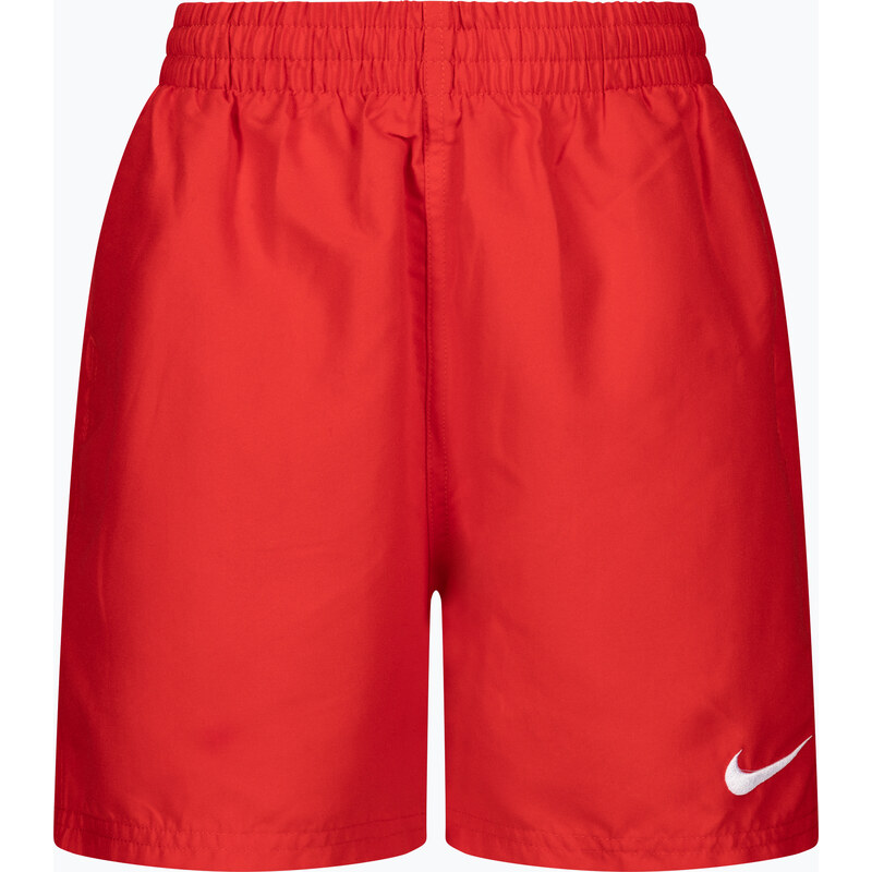 Dětské plavecké šortky Nike Essential 4 Volley červené NESSB866