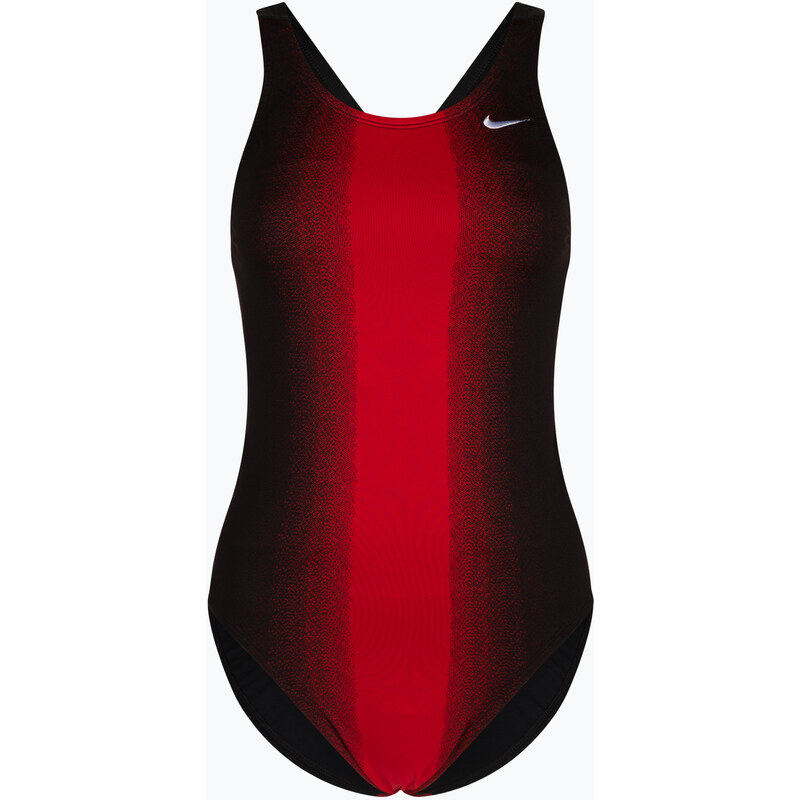 Dámské jednodílné plavky Nike Fade Sting černo-červené NESS8050