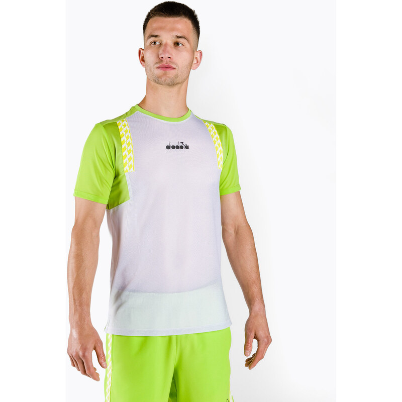 Pánské tenisové tričko Diadora Clay SS 20002 white DD-102.176842
