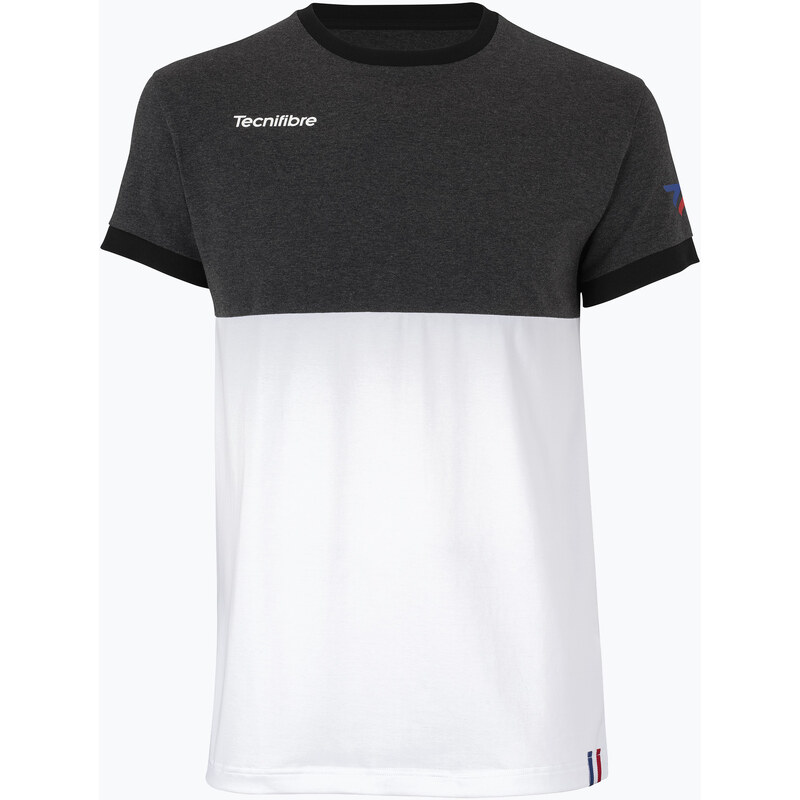 Tecnifibre F1 Stretch pánské tenisové tričko černobílé 22F1ST