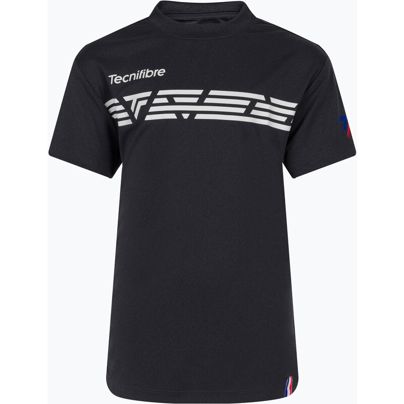 Dětské tenisové tričko Tecnifibre Airmesh bílo-černé 22F2ST F2
