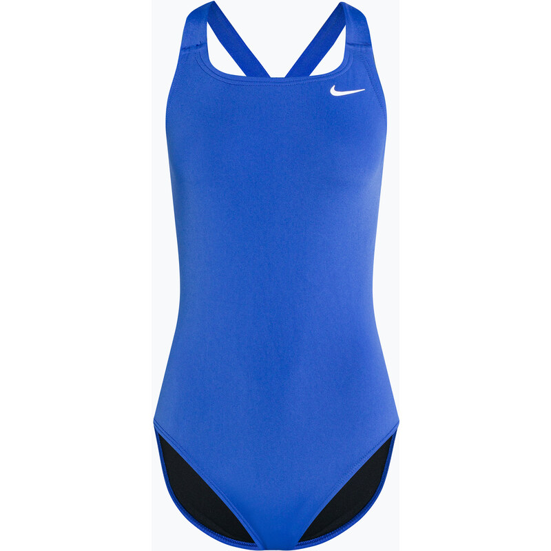 Dámské jednodílné plavky Nike Hydrastrong Solid Fastback modré