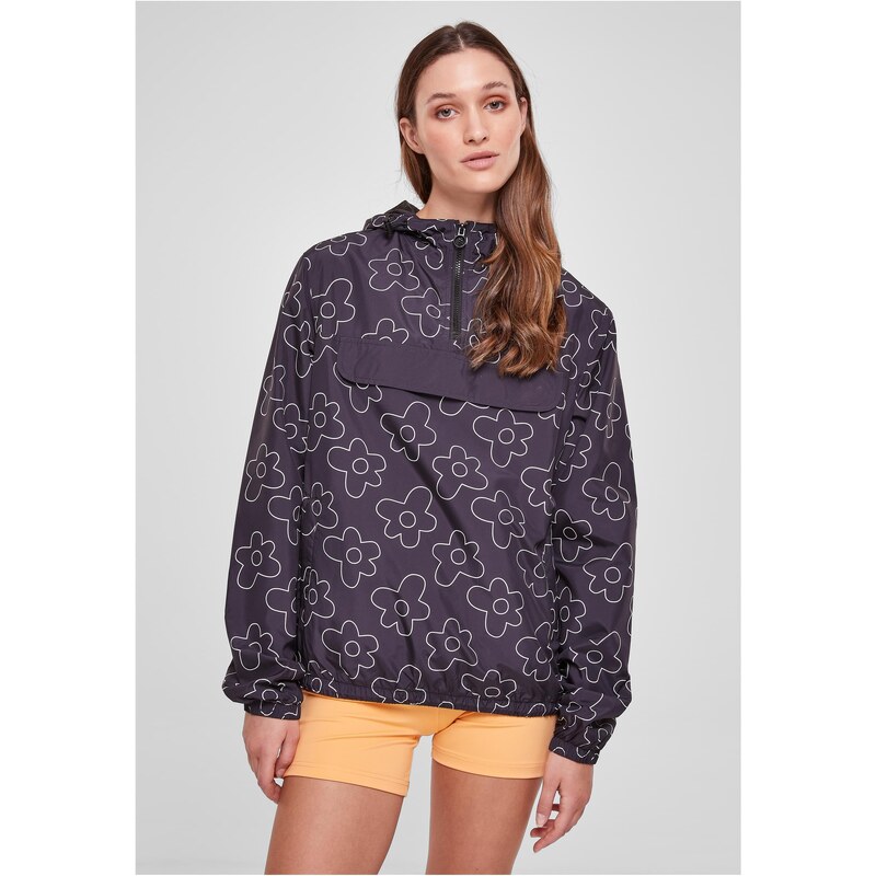 UC Ladies Dámská bunda AOP Pullover blackflower