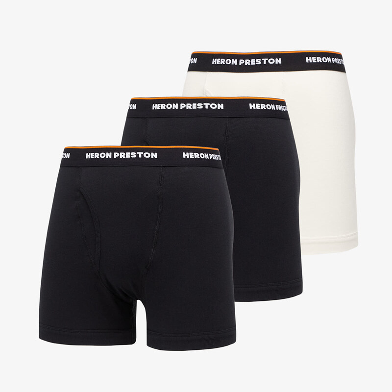 Boxerky Heron Preston Logo Trunk 3 Pack Black/ White