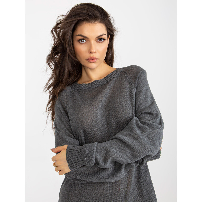 BADU Sweater-BA-SW-9005.36P-dark gray