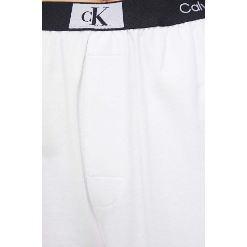 Bavlněné kalhoty Calvin Klein Underwear bílá barva